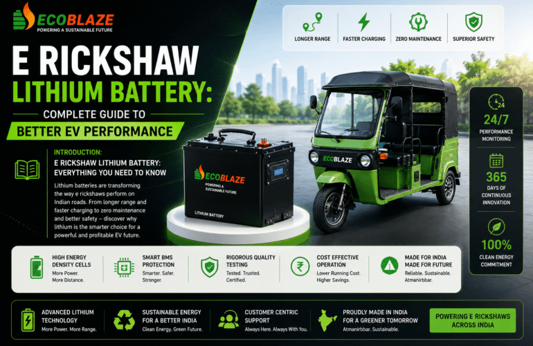 E Rickshaw Lithium Battery Complete Guide to Better EV Performance
