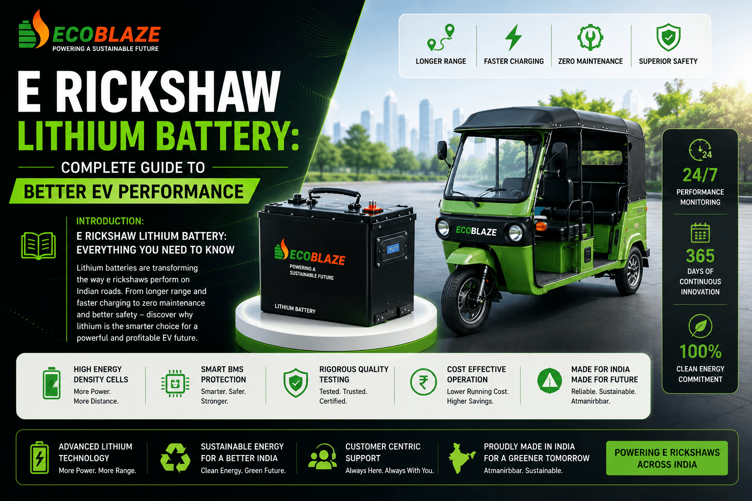 E Rickshaw Lithium Battery Complete Guide to Better EV Performance