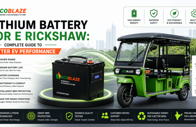 Lithium Battery for E Rickshaw Complete Guide to Better EV Performance