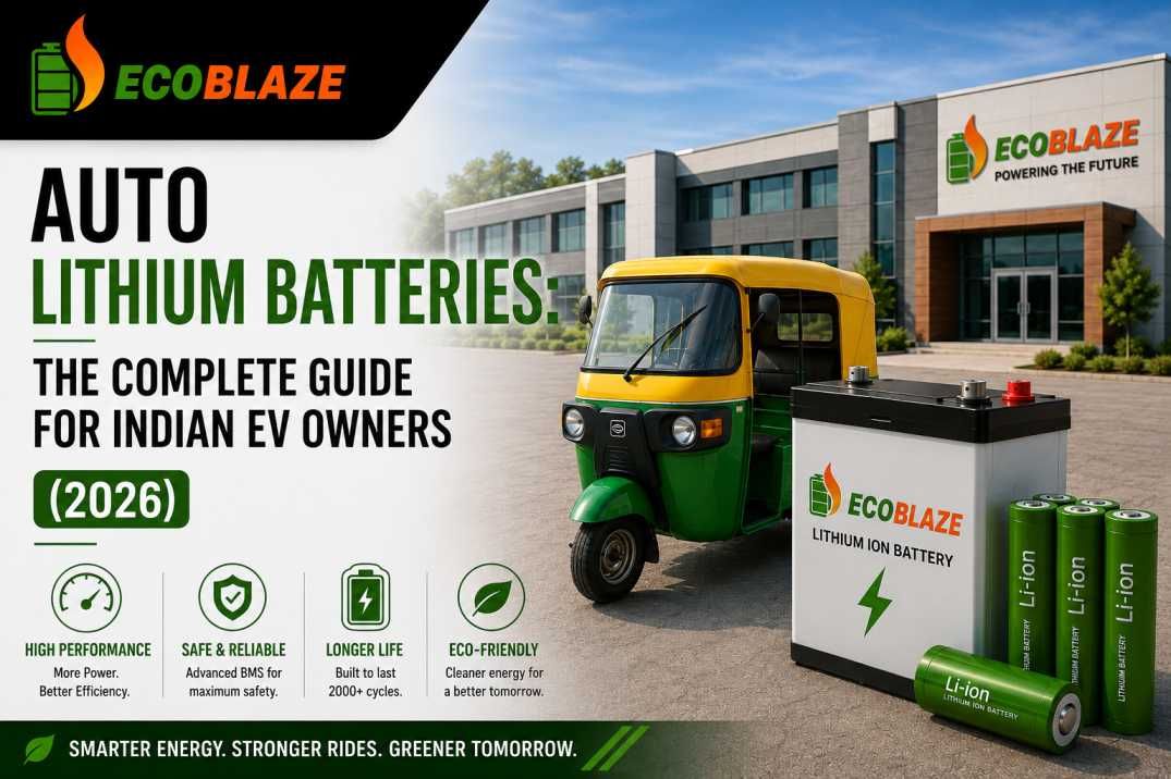 Auto Lithium Batteries in India Complete Guide for EV Owners