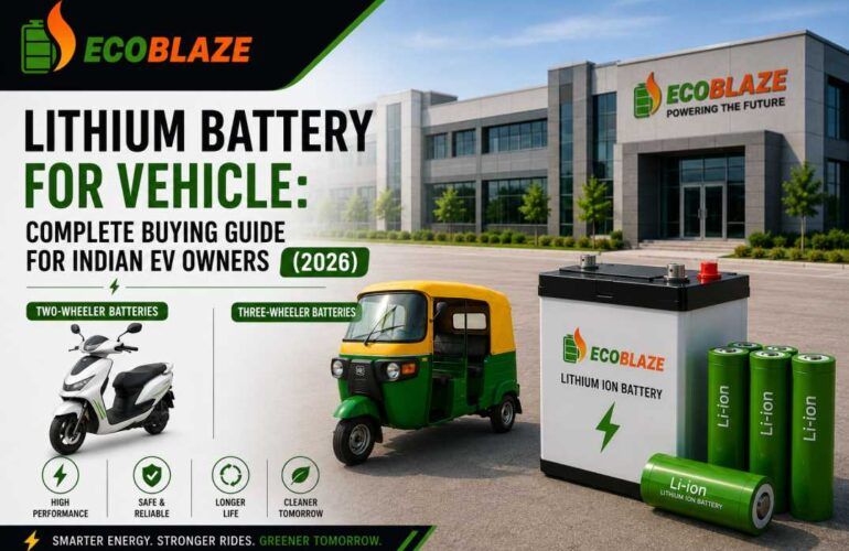 Lithium Battery for Vehicle Complete Buying Guide for Indian EV Owners (2026)