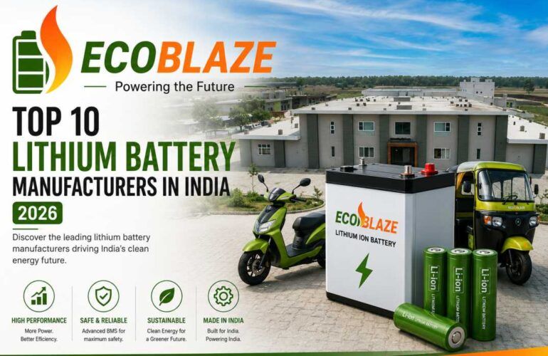 Top 10 Lithium Battery Manufacturers in India 2026