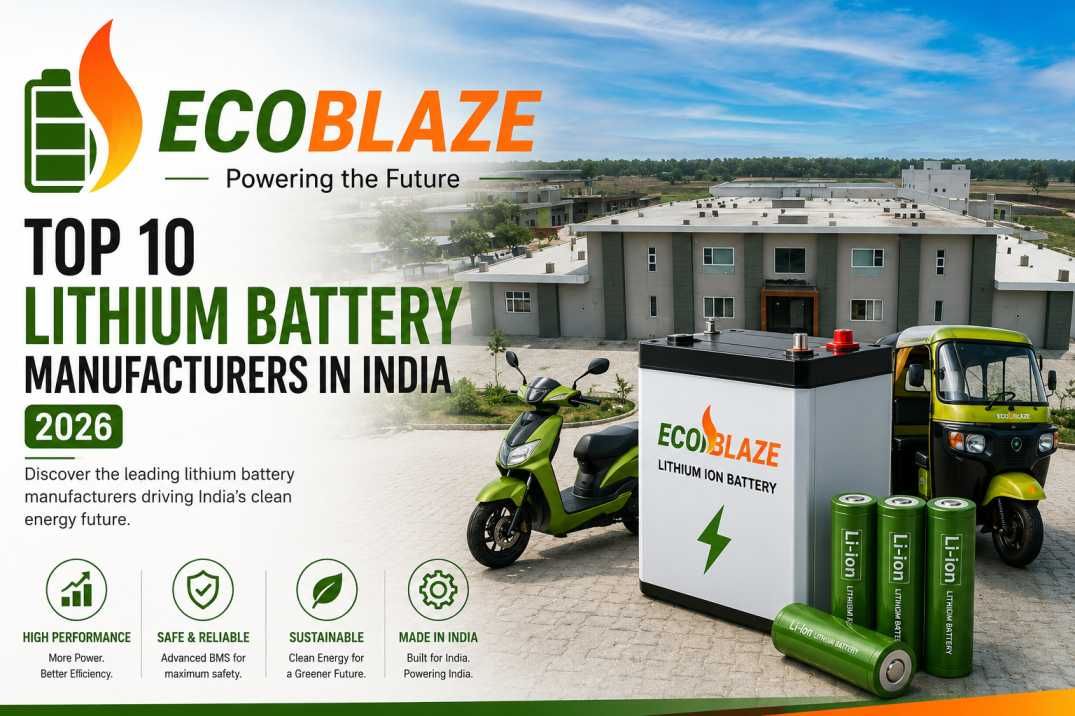 Top 10 Lithium Battery Manufacturers in India 2026