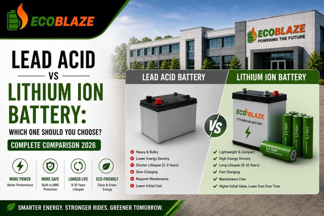 Lead Acid vs Lithium Ion Battery Which One Should You Choose Complete Comparison 2026